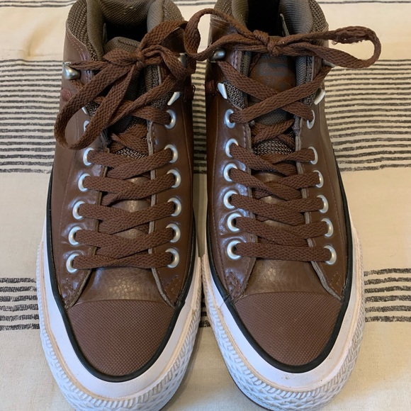 Converse Brown Leather Shoe (Men’s 6.5/Women’s 8.5) - Picture 2 of 8